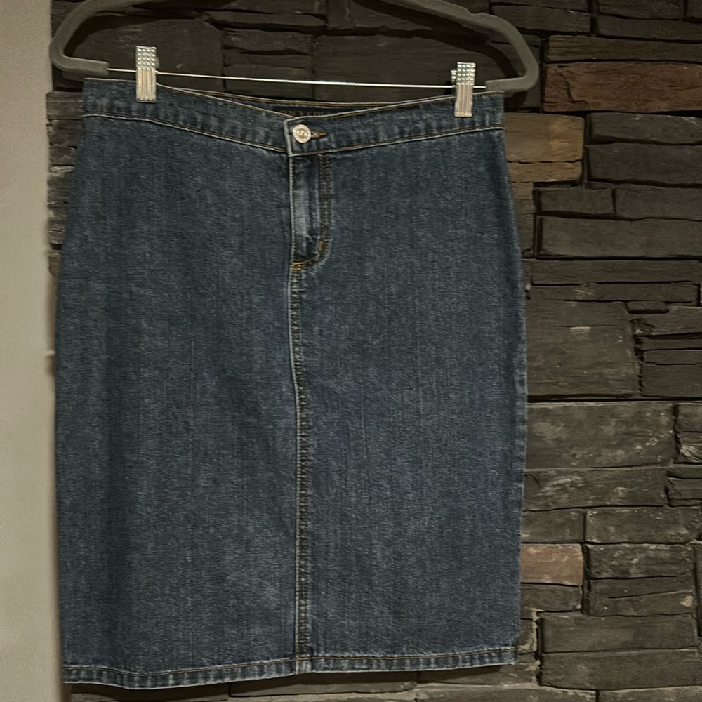 Vintage juicy couture jeans denim pencil skirt M fits small wiggle skirt SEXY